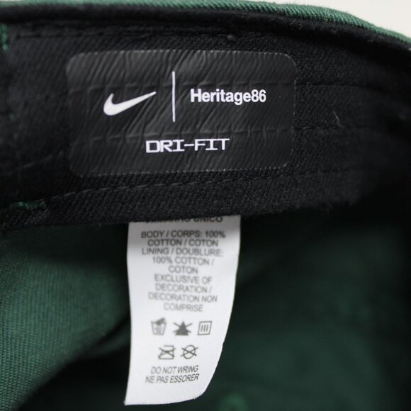 Nike Michigan State Heritage86 Hat Mens OSFM Green Dri-Fit Spartans Baseball Cap - Picture 9 of 13